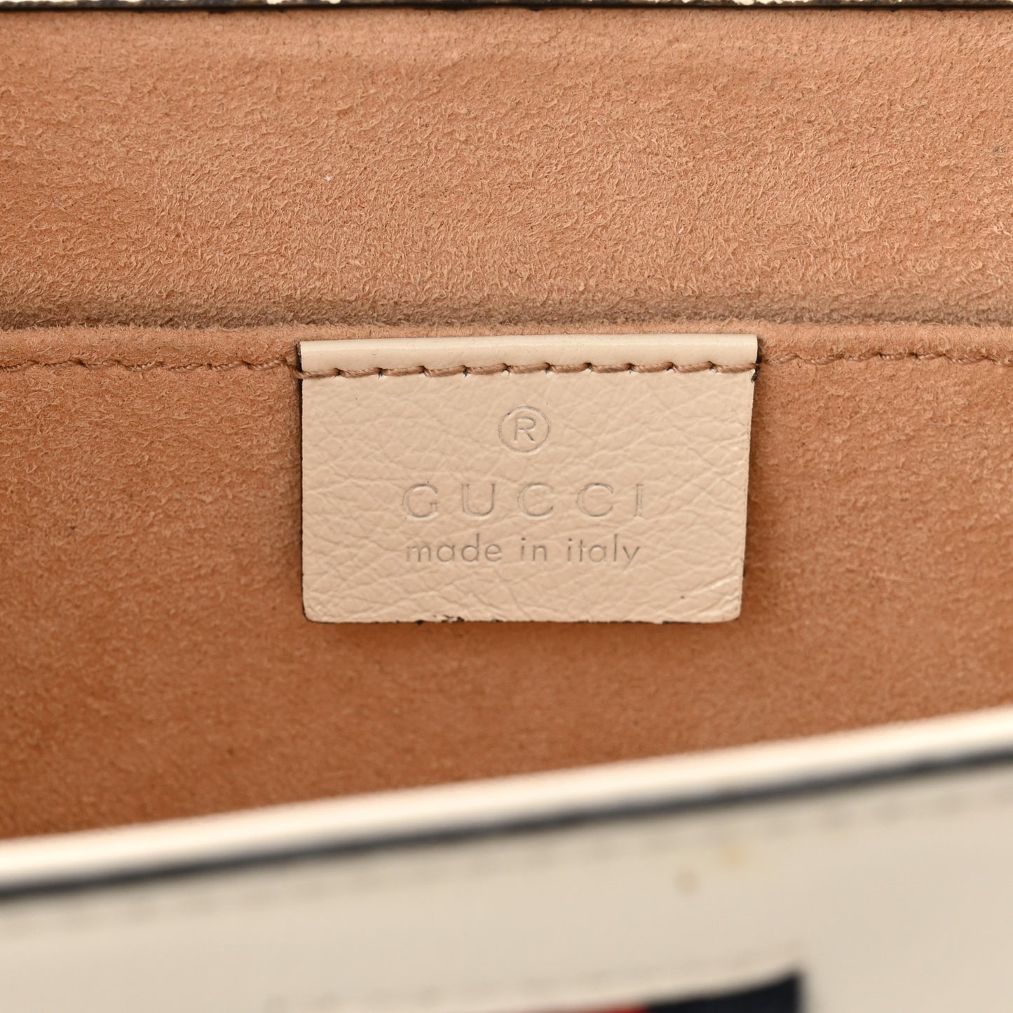 Textured Calfskin Web Small Rajah Slim Flap Shoulder Bag Mystic White