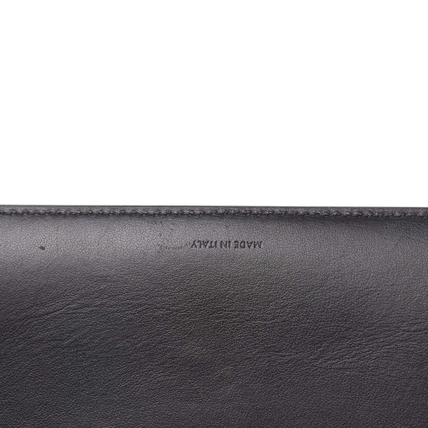 Celine Grained Calfskin Large Multifunction Strap Wallet Black 7 of 8