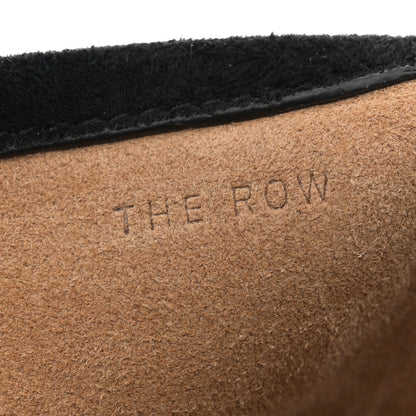 The Row Suede Calfskin Medium N/S Park Tote Black 6 of 12