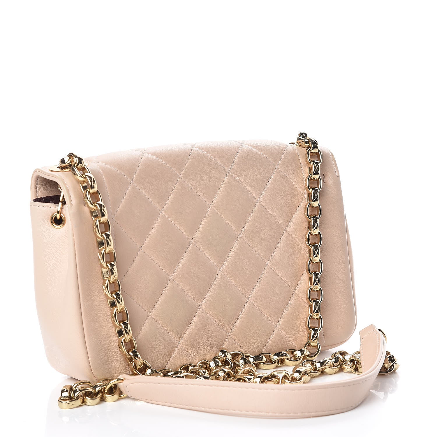 Chanel Lambskin Mini Chic With Me Flap Beige 3 of 12