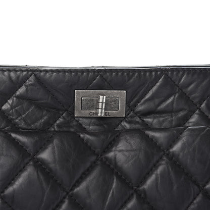 Chanel Aged Calfskin Reissue 2.55 Tote Black 13 of 13