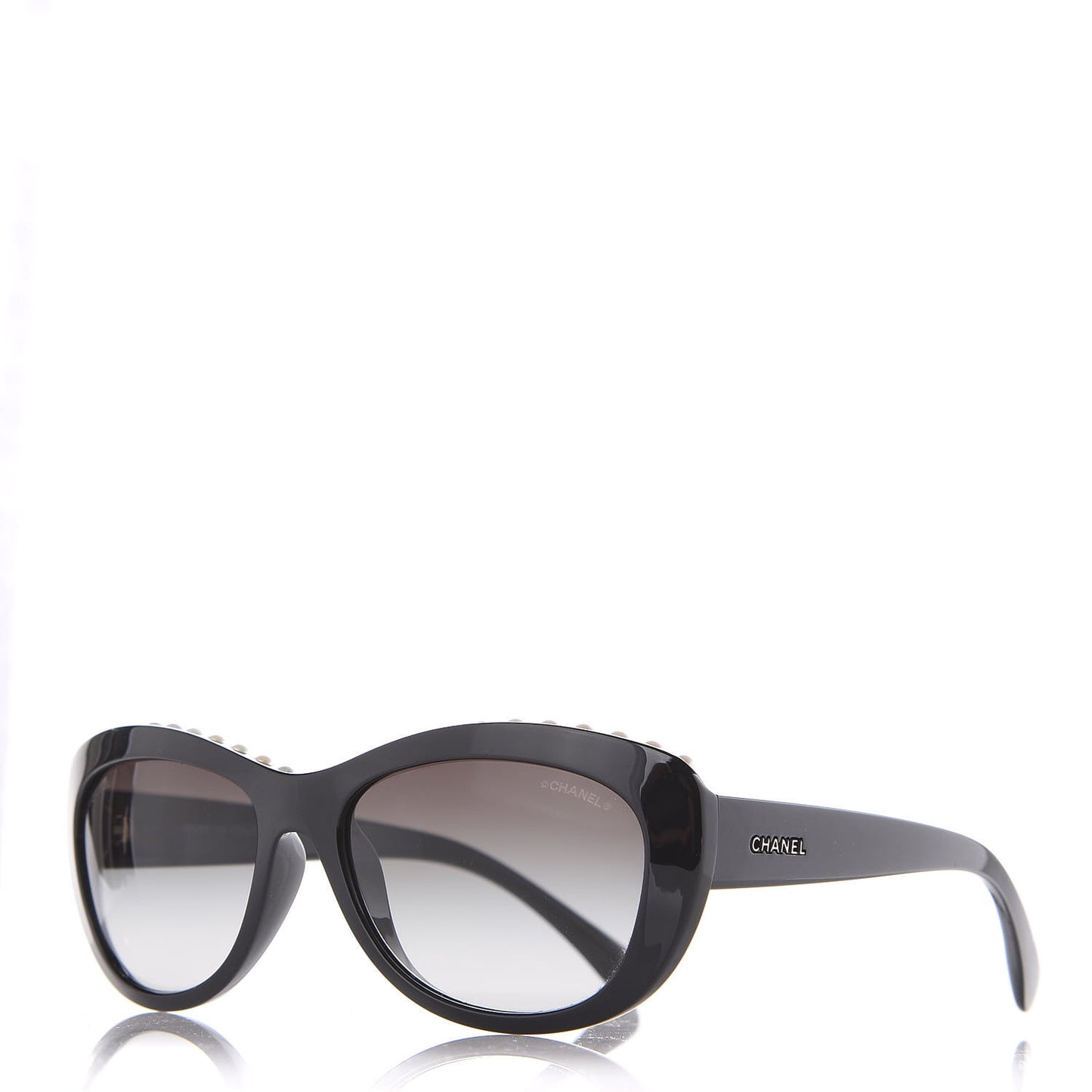 Freshwater Cultured Pearl Butterfly Sunglasses 6038-H Black