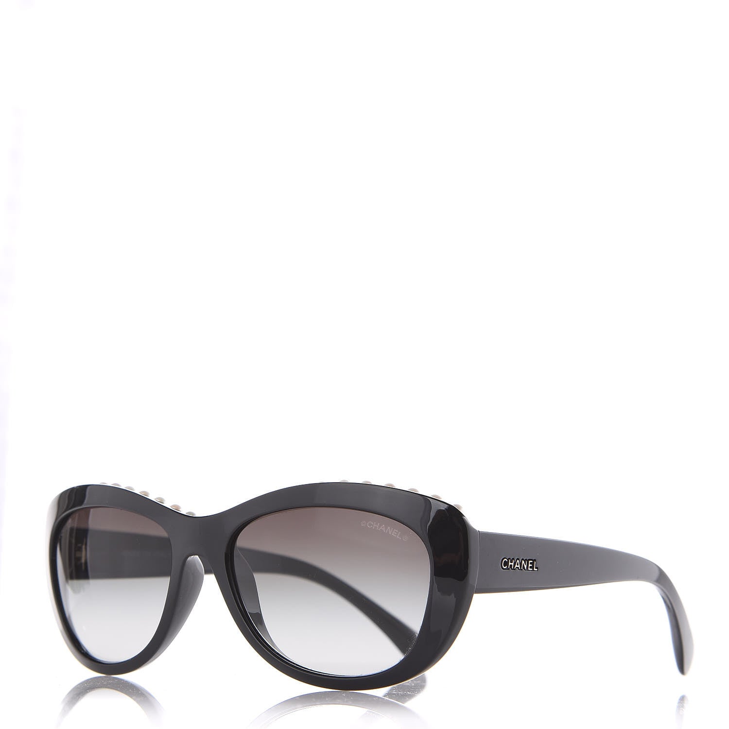 Chanel Freshwater Cultured Pearl Butterfly Sunglasses 6038-H Black 1 of 7