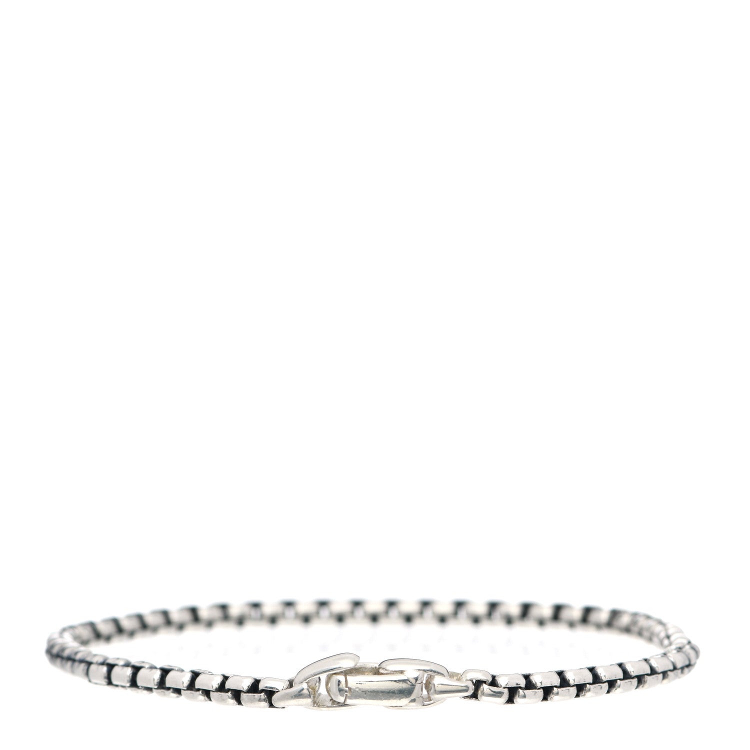 David Yurman Sterling Silver 5mm Box Chain Bracelet 3 of 4