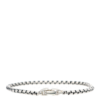 David Yurman Sterling Silver 5mm Box Chain Bracelet 3 of 4