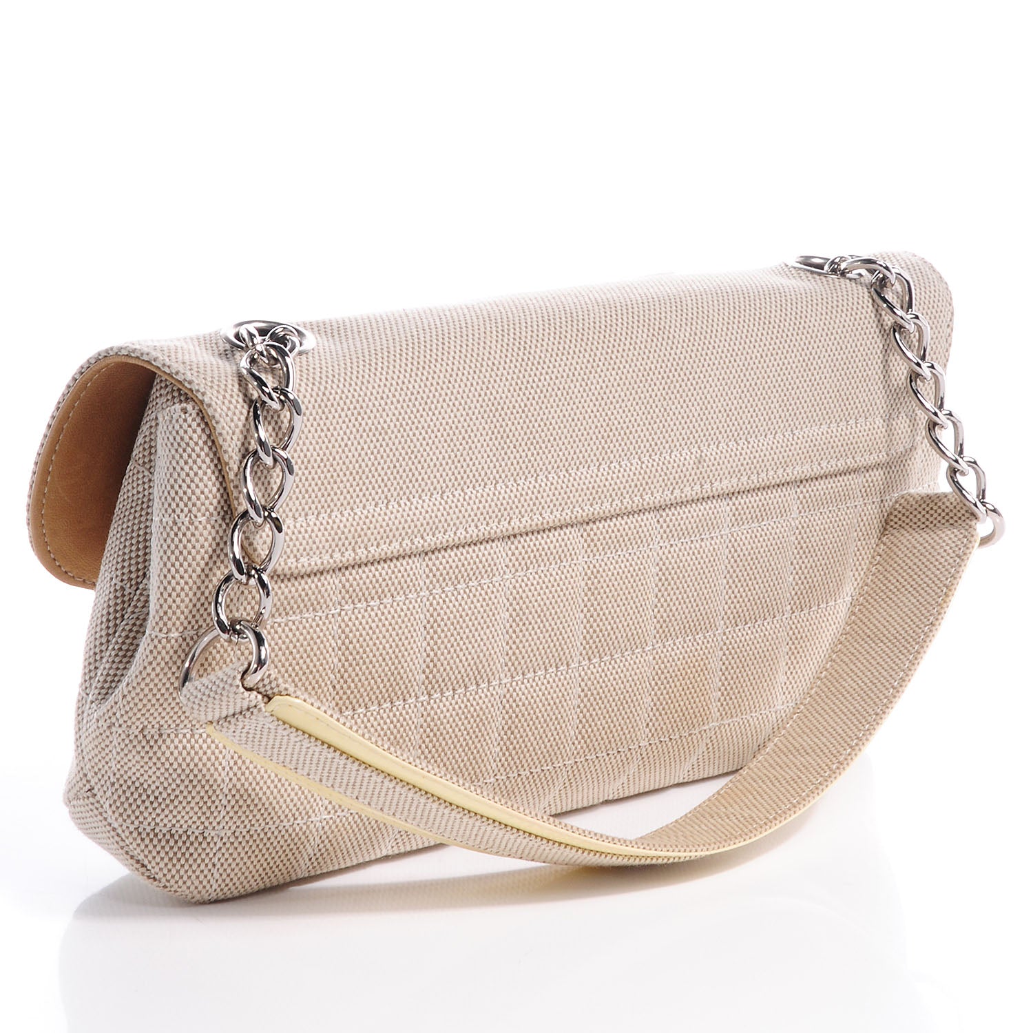 Chanel Canvas Camellia N°5 Flap Beige 3 of 7