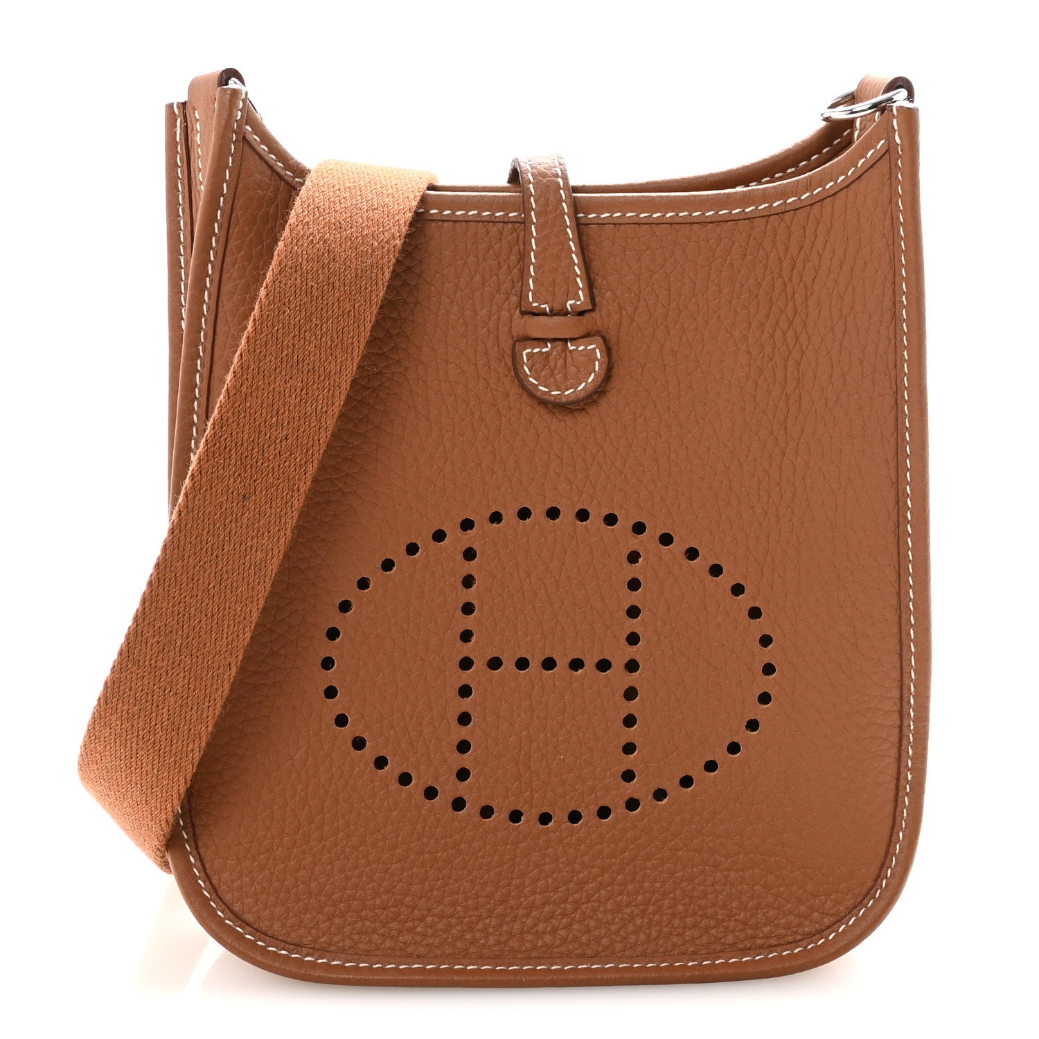 Hermes Taurillon Clemence Evelyne TPM Gold 1 of 9