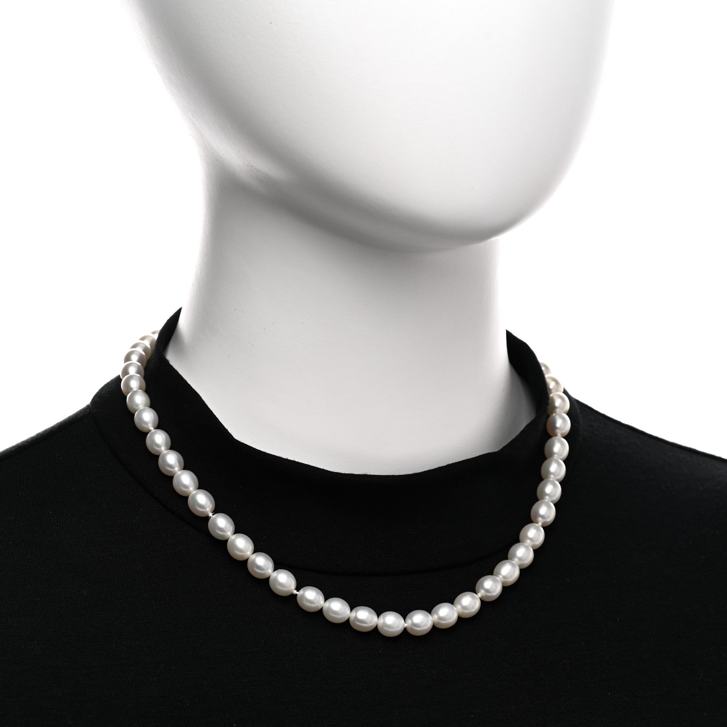 Tiffany Sterling Silver Pearl Strand Toggle Necklace 2 of 4