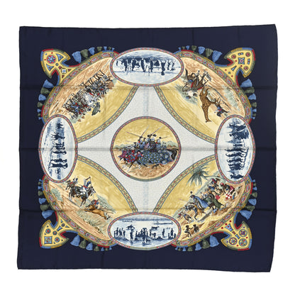 Hermes Silk Les Cavaliers Peuls Scarf 90 1 of 6