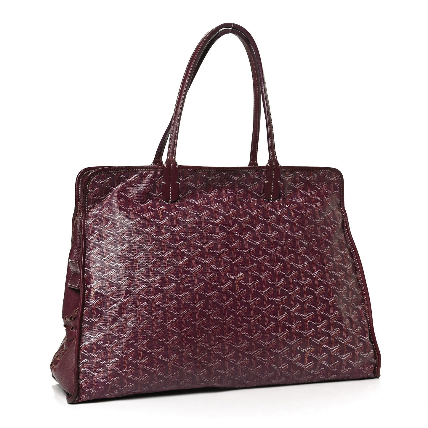 Goyardine Sac Hardy Pet Carrier PM Burgundy
