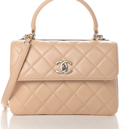 Chanel Lambskin Quilted Small Trendy CC Dual Handle Flap Bag Beige 10 of 14