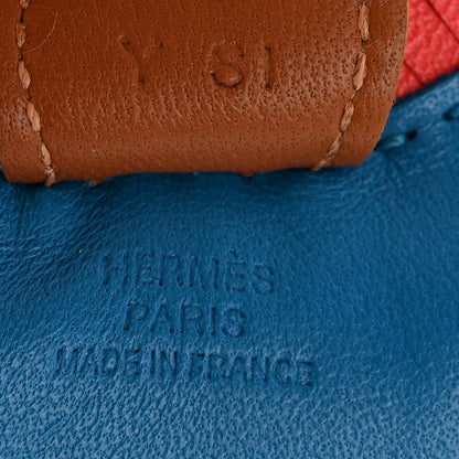 Hermes Milo Lambskin Grigri Rodeo Horse Bag Charm PM Blue Zanzibar 3 of 5