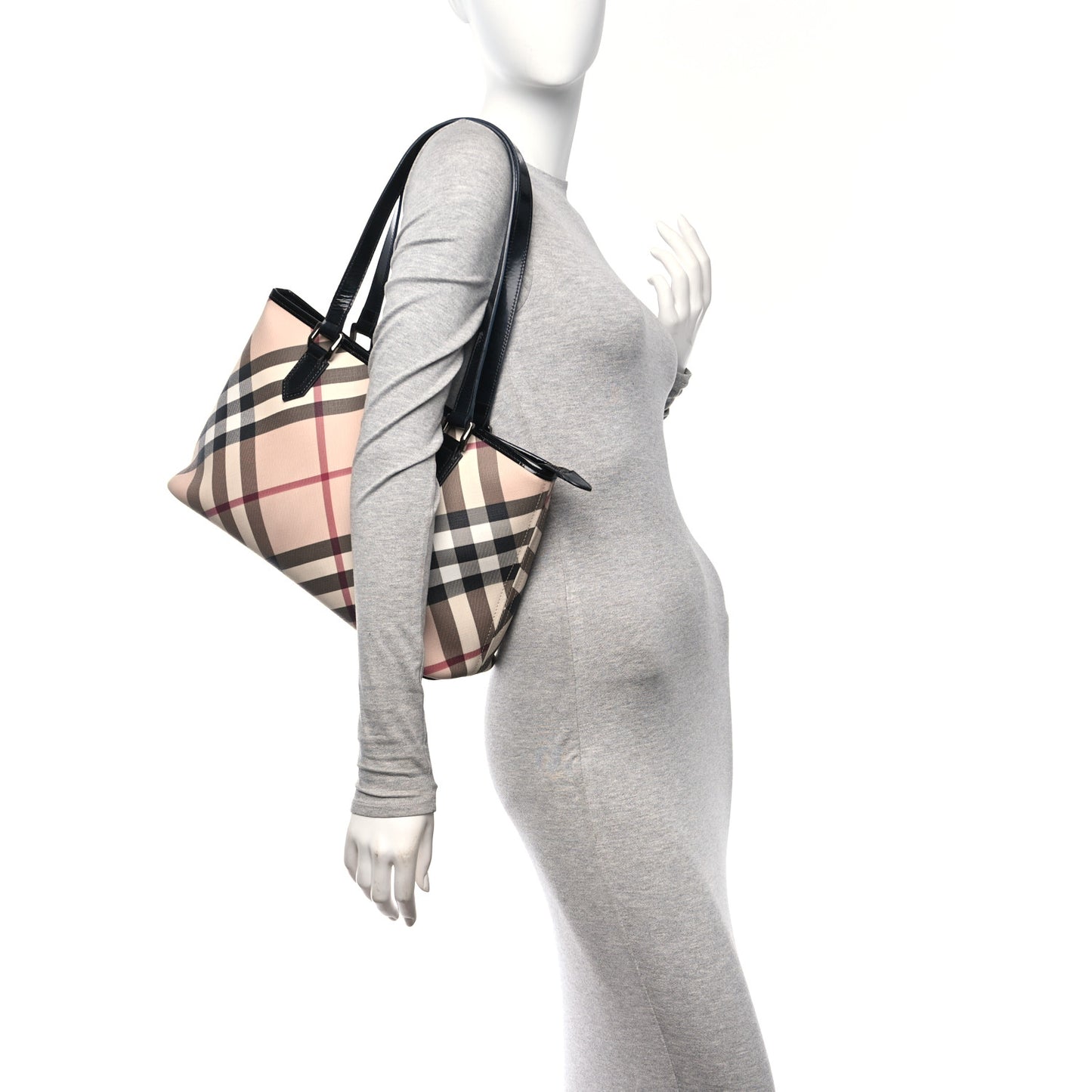 Supernova Check Small Nickie Tote Black