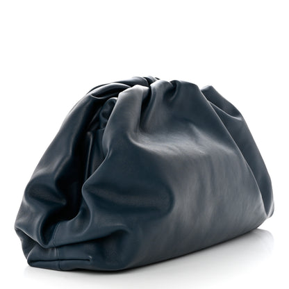 Bottega Veneta Smooth Butter Calf The Pouch Oversized Clutch Deep Blue 3 of 7