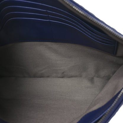 Bottega Veneta Nappa Intrecciato Large Zip Pouch Atlantic 6 of 7