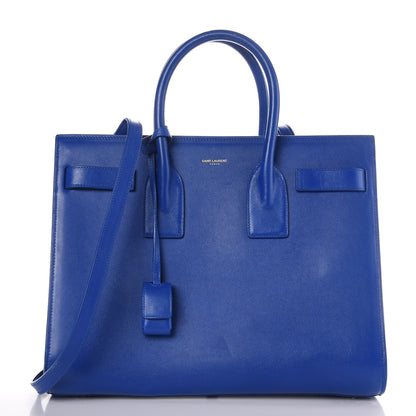 Saint Laurent Calfskin Small Sac De Jour Blue Majorelle 1 of 8