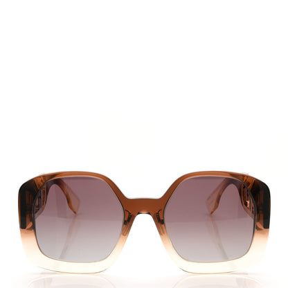 Fendi Acetate O'Lock Square Sunglasses FE40048U Brown 2 of 7