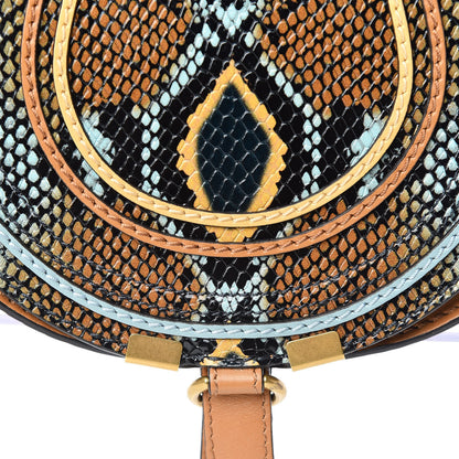 Chloe Python Calfskin Embossed Mini Marcie Round Crossbody Bag Multicolor 10 of 10