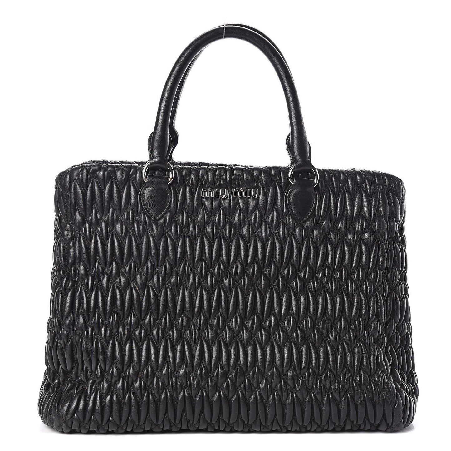 Nappa Matelasse Tote Black