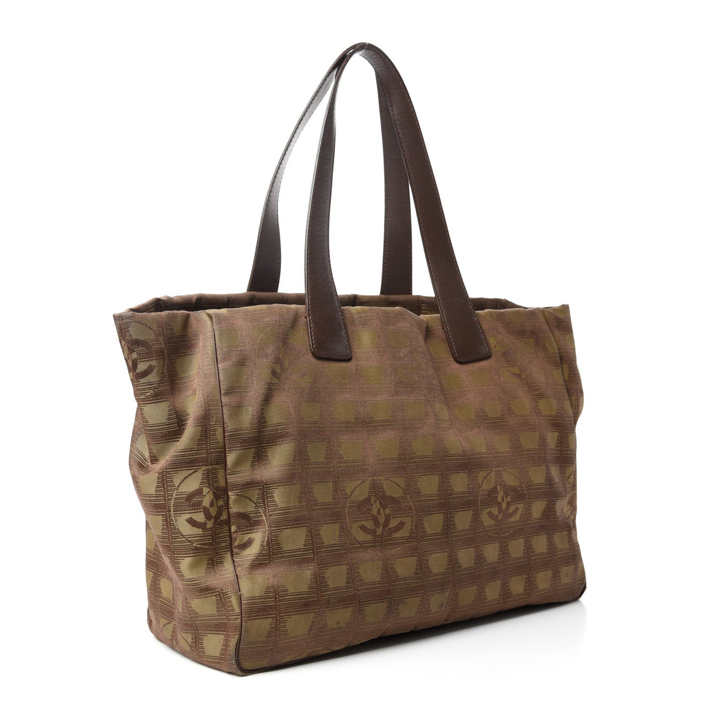 Nylon Medium Travel Tote Khaki