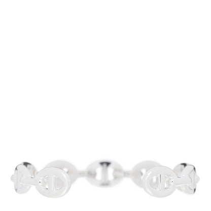 Hermes Sterling Silver MM Chaine d'Ancre Enchainee Cuff Bracelet SH 2 of 3
