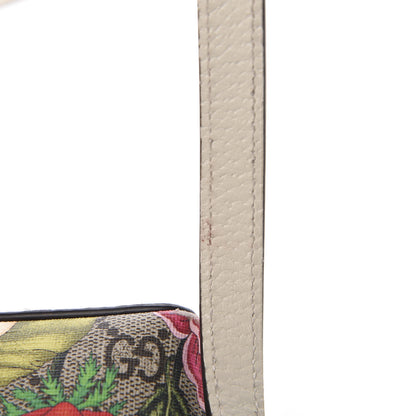Gucci GG Supreme Monogram Flora Web GG Small Ophidia Dome Shoulder Bag White 13 of 14