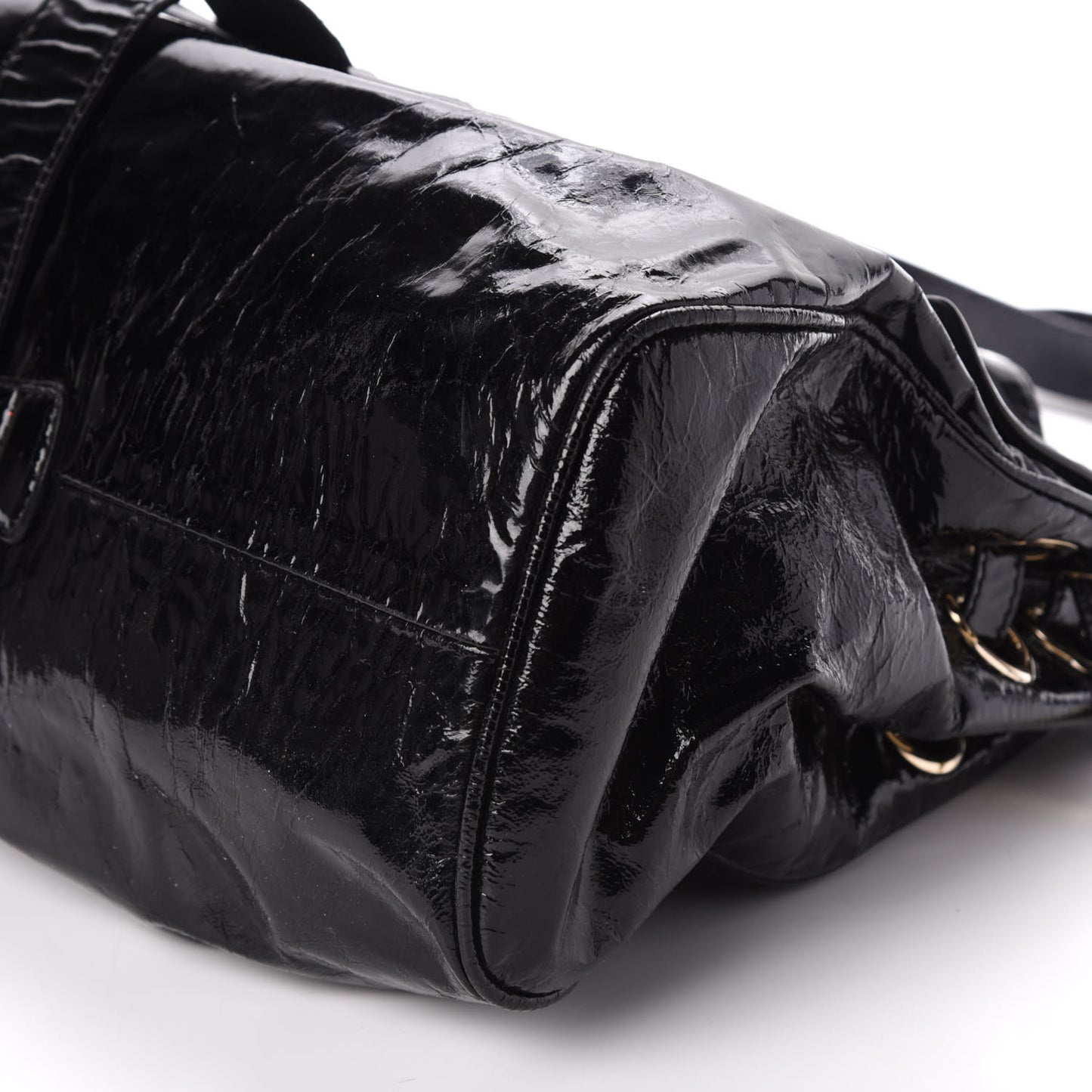 Crushed Patent Ramona Black