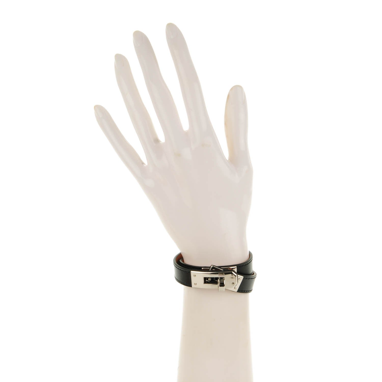 Hermes Box Kelly Double Tour Bracelet XS Black 2 of 6