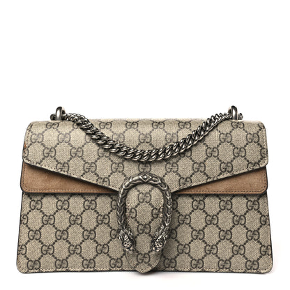 Gucci GG Supreme Monogram Small Dionysus Shoulder Bag Taupe 1 of 13