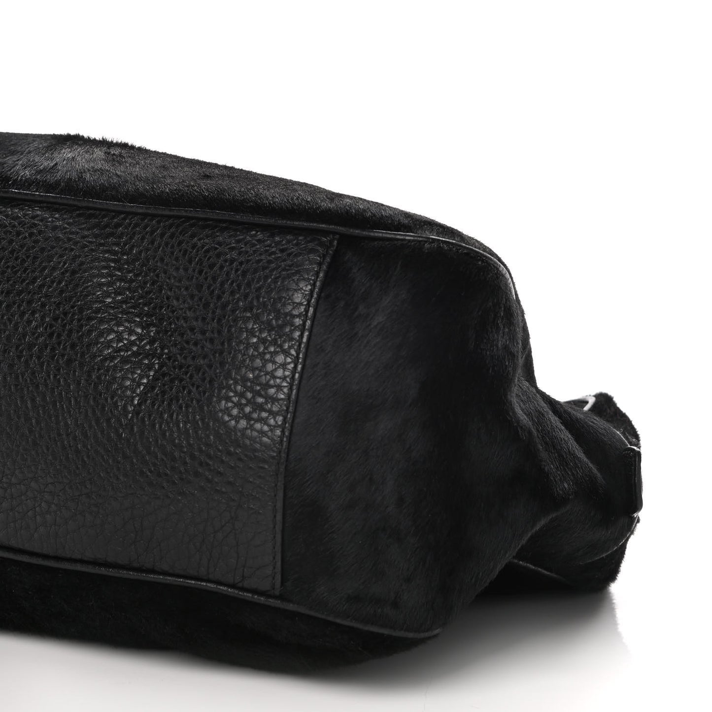 Pony Hair Medium Soho Bowler Black