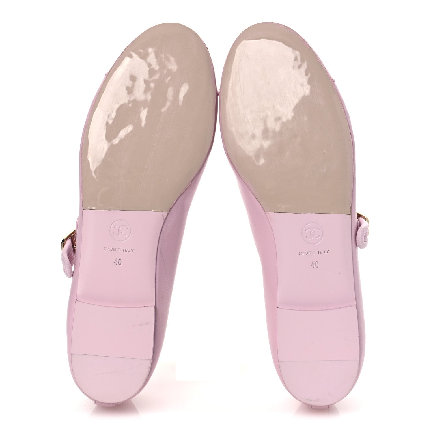 Chanel Lambskin Mary Jane Flats 40 Light Pink 7 of 13