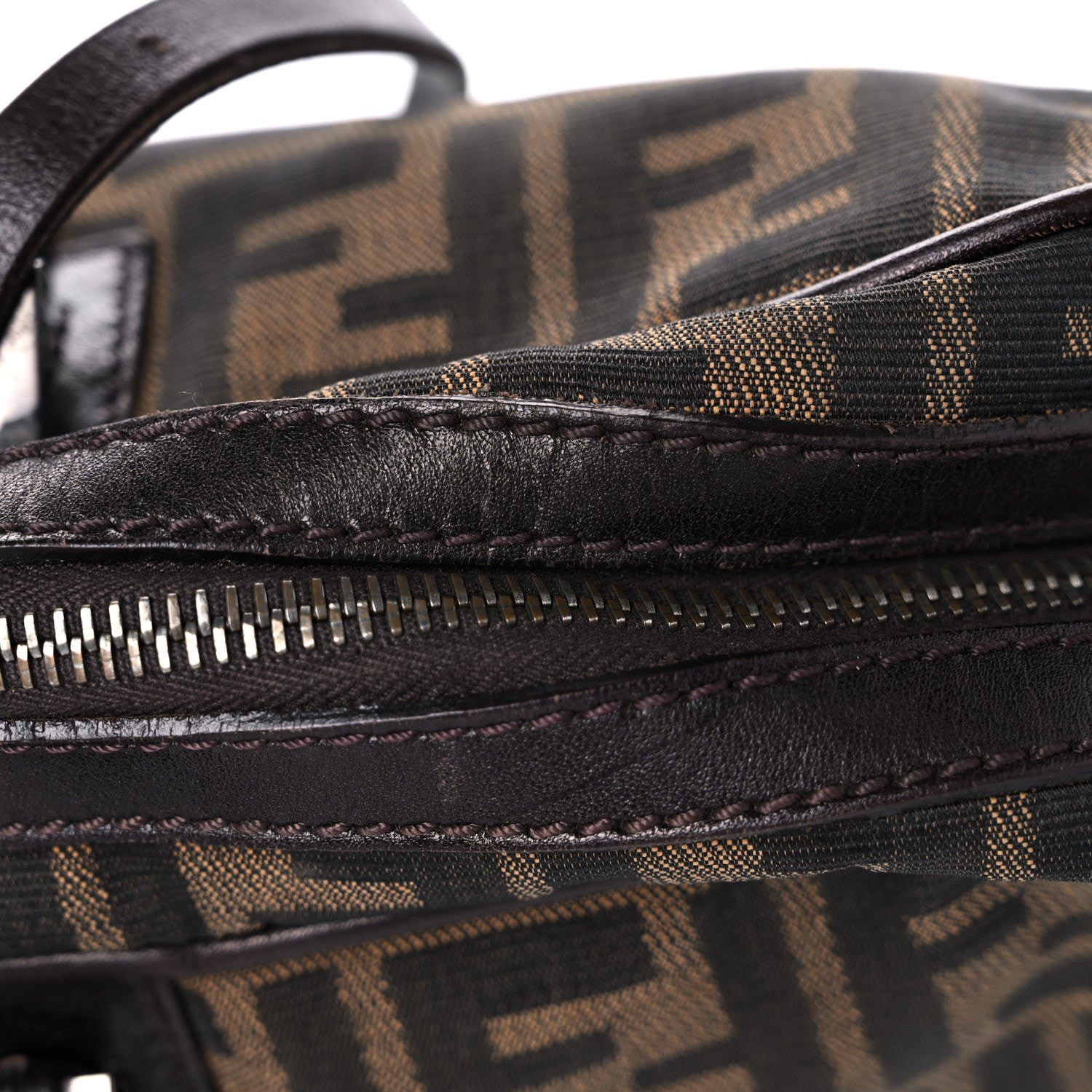 Fendi Zucca Buckle Tote Tobacco 18 of 27
