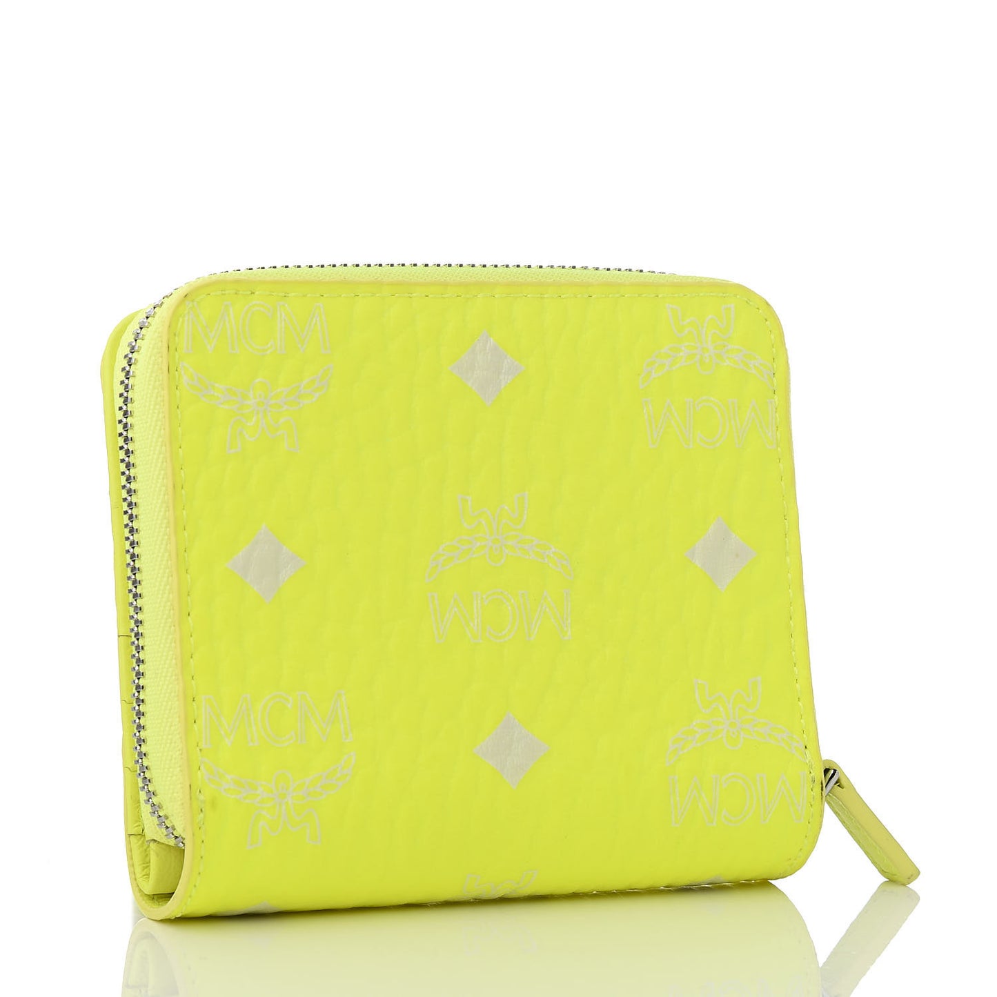 Visetos Mini Zip Around Wallet Neon Yellow