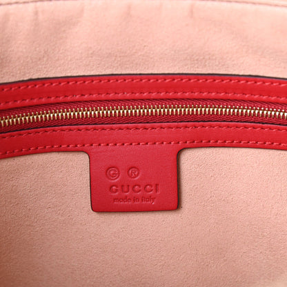 Gucci GG Supreme Monogram Blooms Medium Zippered Bucket Tote Beige Blue Navy Hibiscus Red 6 of 9