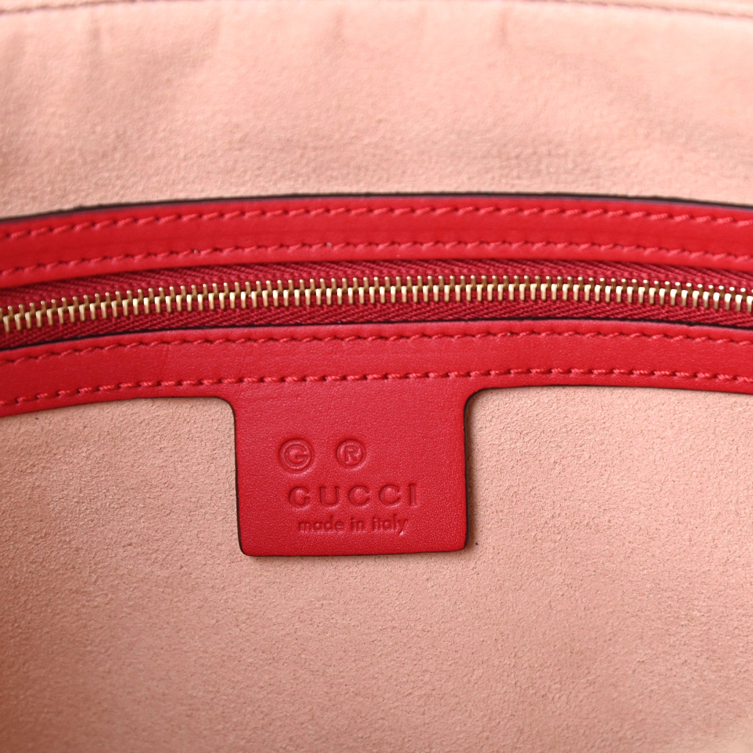 Gucci GG Supreme Monogram Blooms Medium Zippered Bucket Tote Beige Blue Navy Hibiscus Red 6 of 9