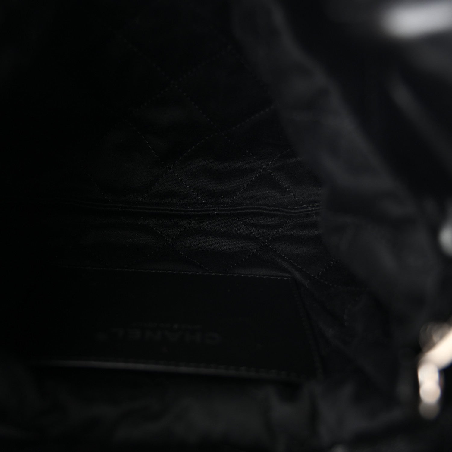 Chanel Shiny Calfskin Quilted Mini Chanel 22 So Black 5 of 10