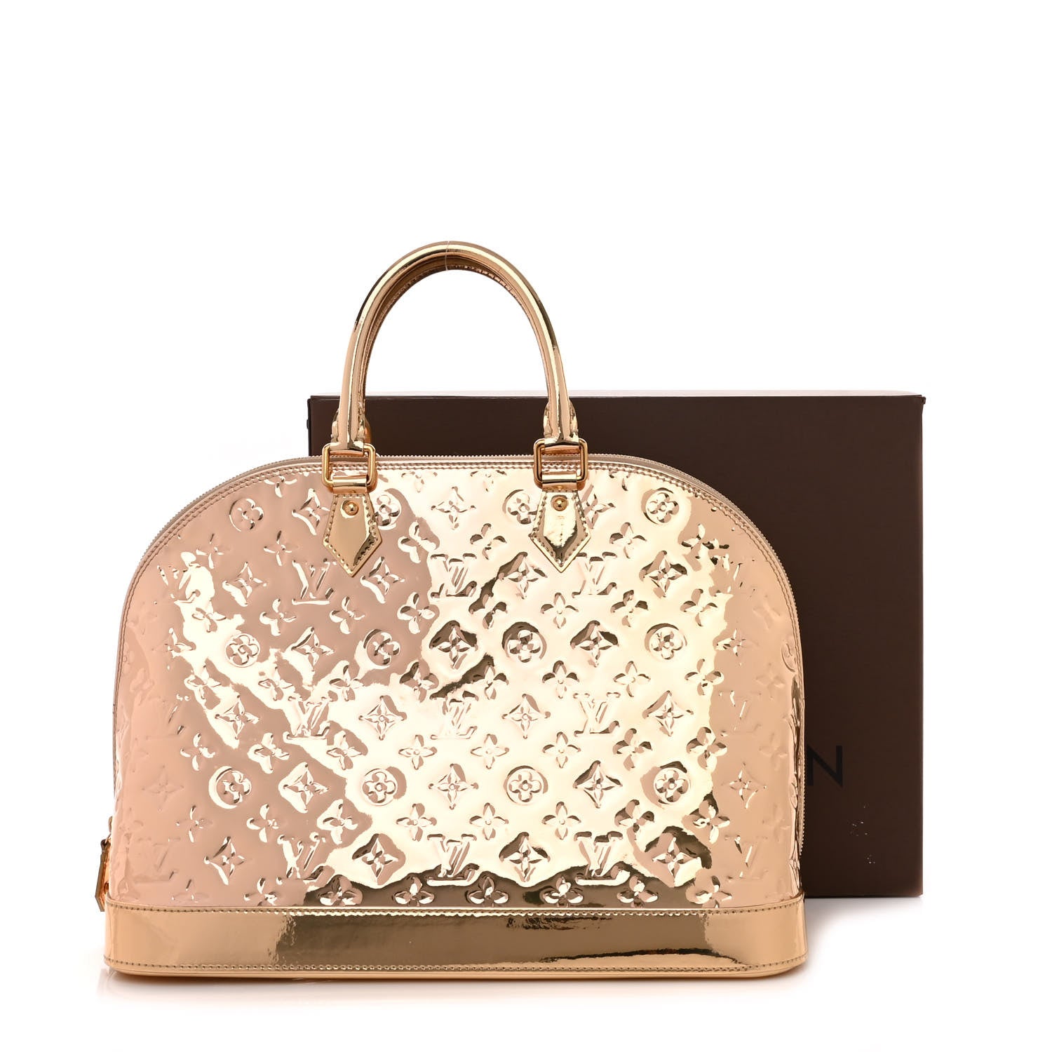 Louis Vuitton Monogram Miroir Alma MM Gold 16 of 16