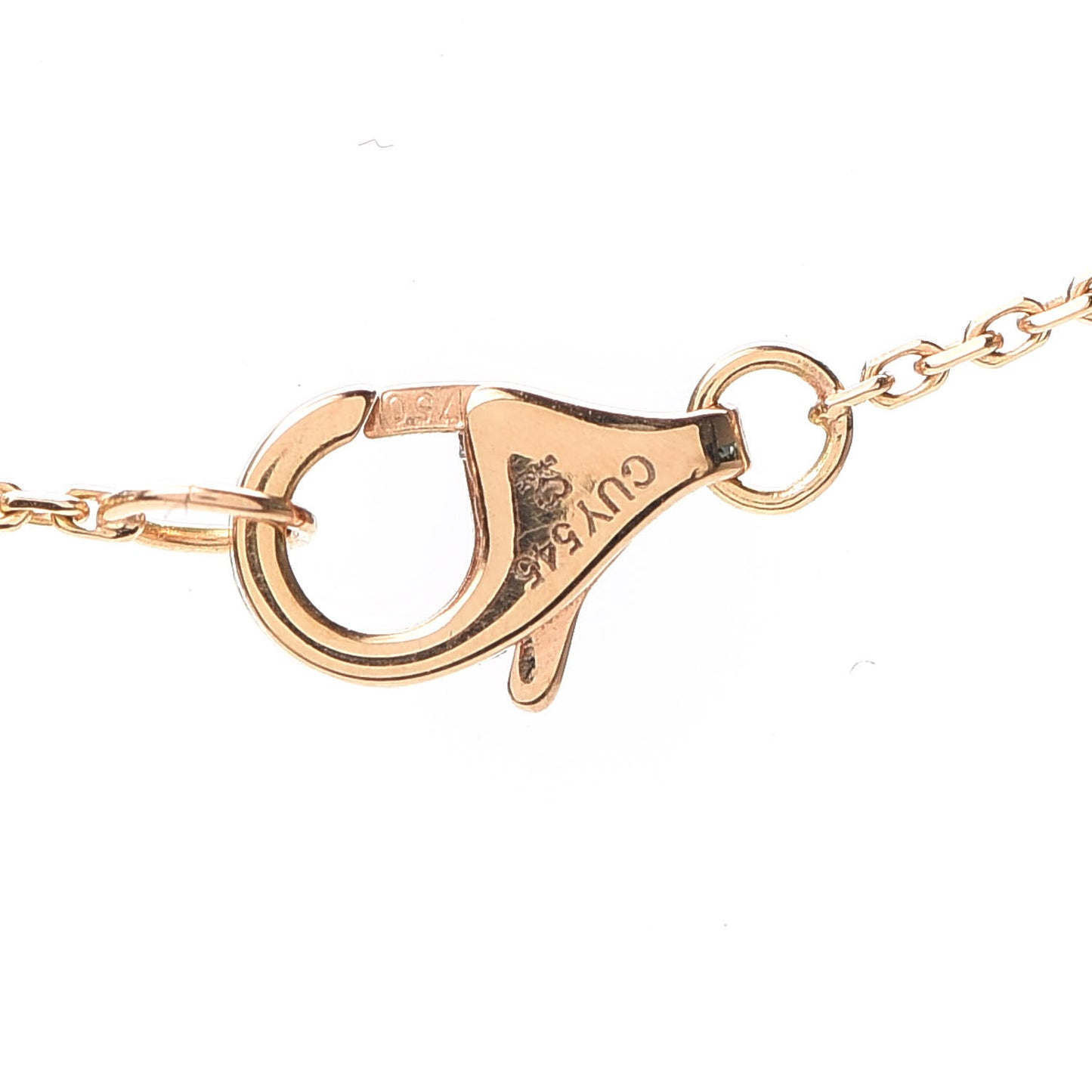 18K Pink Gold Diamond Black Onyx XS Amulette de Cartier Pendant Necklace