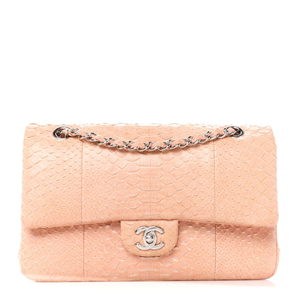 Chanel Snakeskin Medium Double Flap Pink 1 of 11