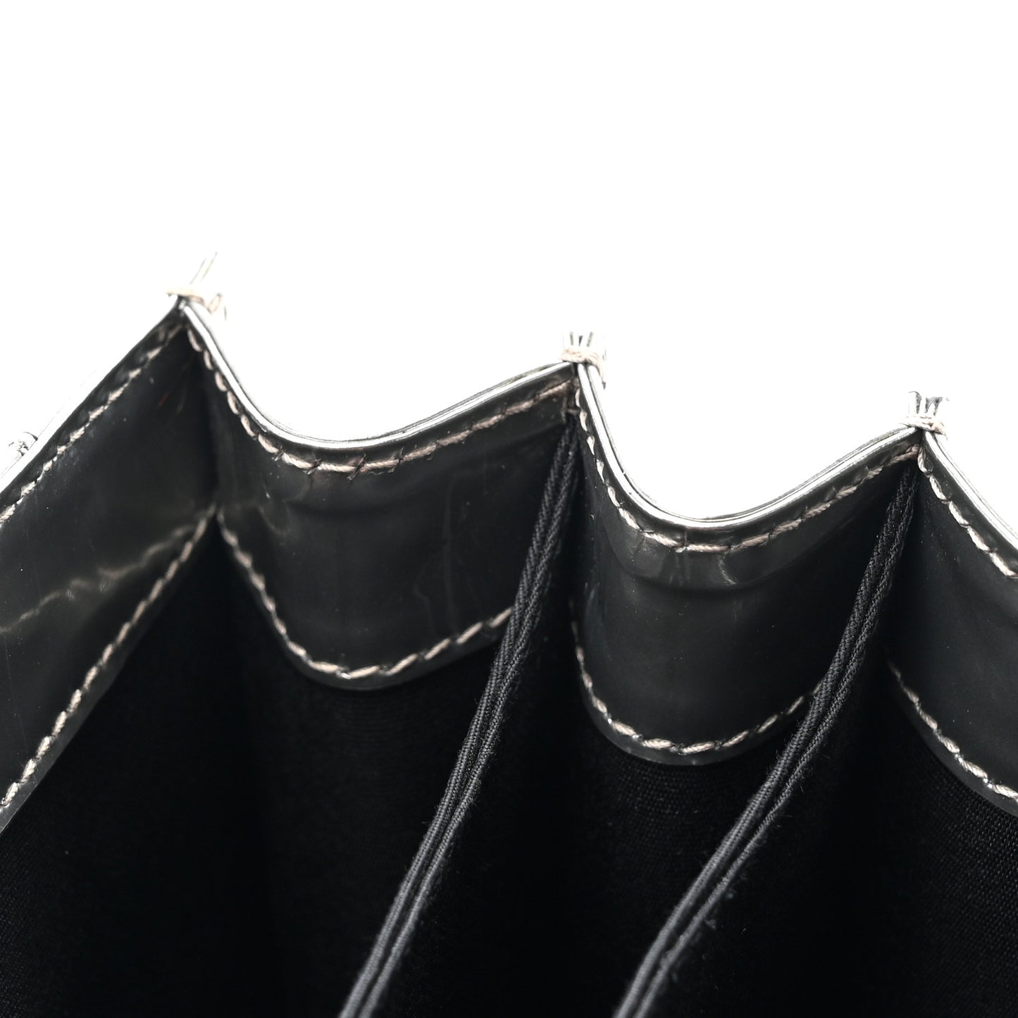 Metallic Calfskin Serpenti Forever Top Handle Silver