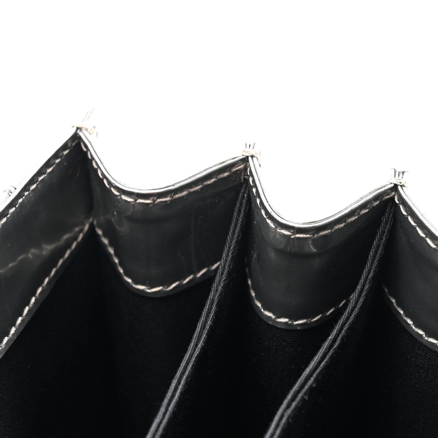 Bulgari Metallic Calfskin Serpenti Forever Top Handle Silver 12 of 19