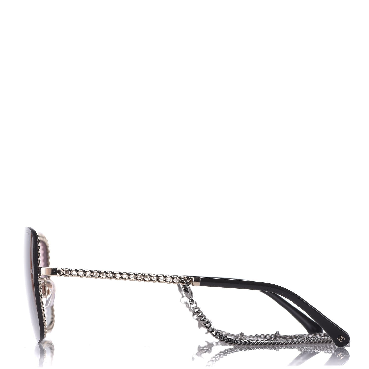 Chanel Chain Square Sunglasses 4244 Black 3 of 9