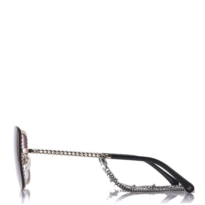 Chanel Chain Square Sunglasses 4244 Black 3 of 9
