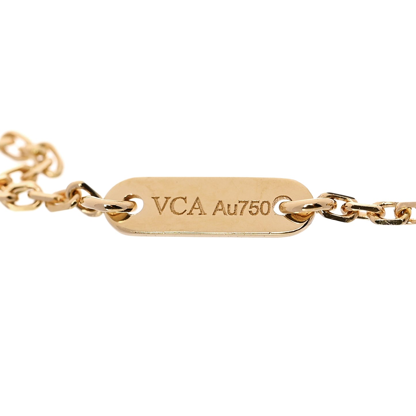 18K Yellow Gold Mother of Pearl Sweet Alhambra Bracelet