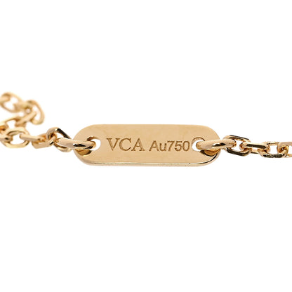 Van Cleef & Arpels 18K Yellow Gold Mother of Pearl Sweet Alhambra Bracelet 3 of 5
