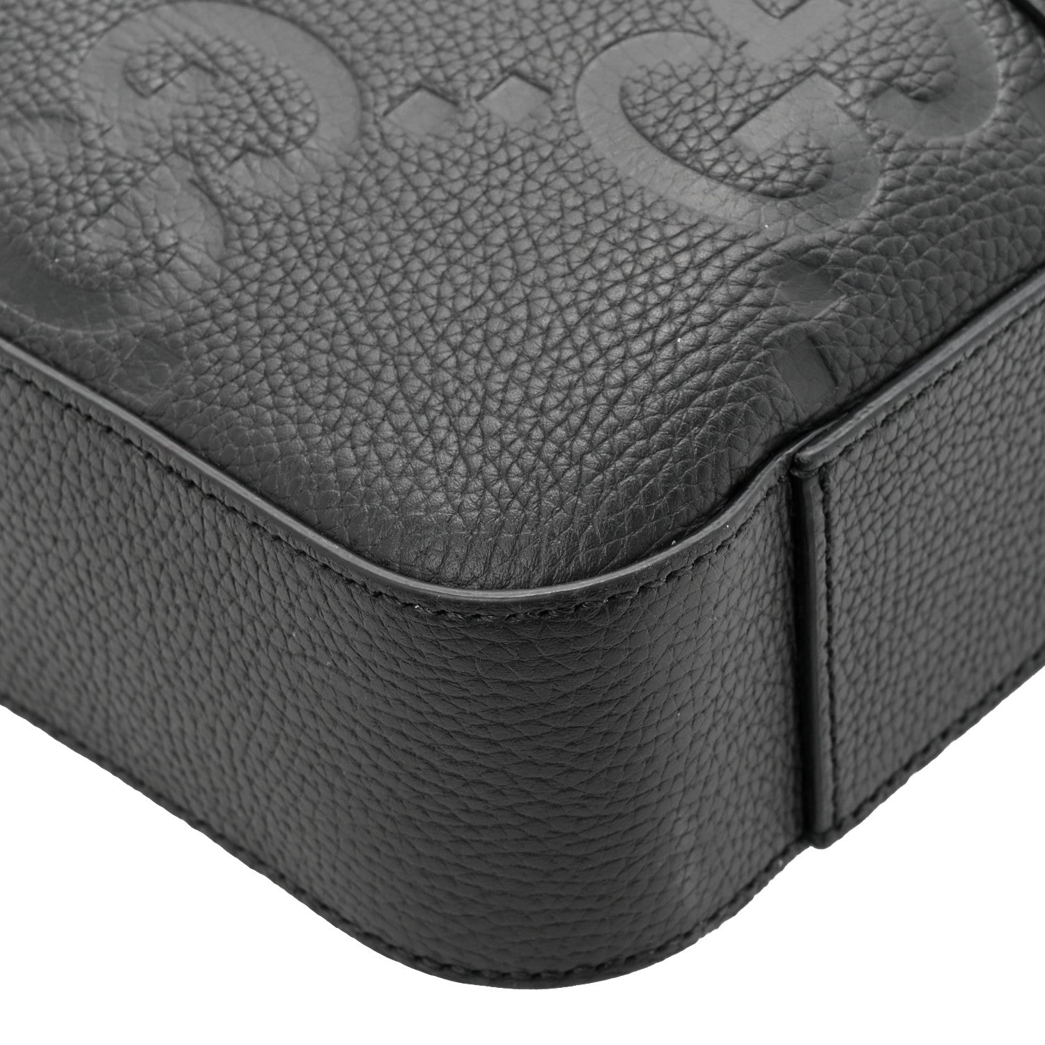 Gucci Piuma Calfskin Jumbo GG Embossed Briefcase Black 10 of 14