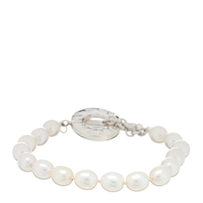 Tiffany Sterling Silver Pearl Toggle Bracelet 1 of 3