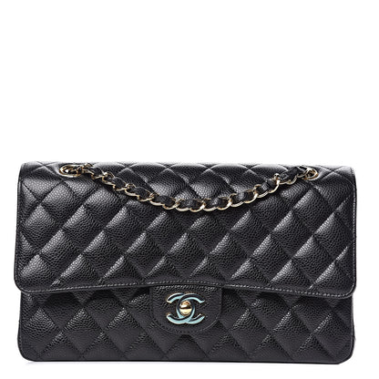 Chanel Caviar Quilted Medium Double Flap Black 1 of 9