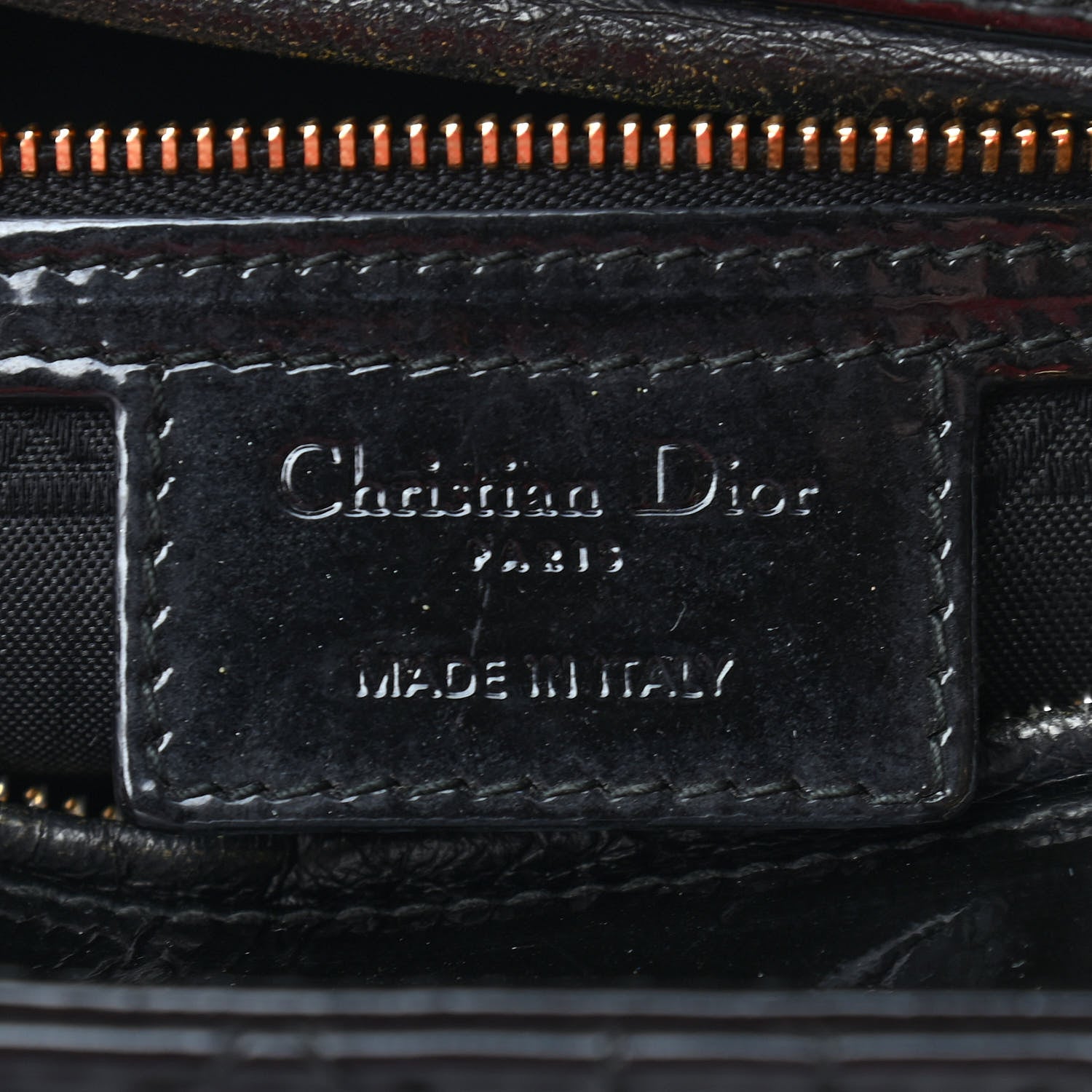 Christian Dior Patent Cannage Large Lady Dior Black 6 of 11
