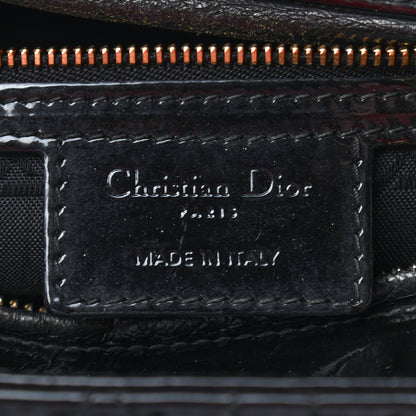 Christian Dior Patent Cannage Large Lady Dior Black 6 of 11